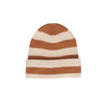 Acorn Kids Tokyo Merino Beanie Caramel Stripe in Caramel