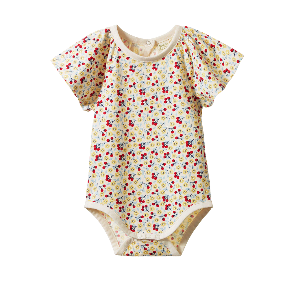 Nature Baby FAYE BODYSUIT in Kitchen Garden Print
