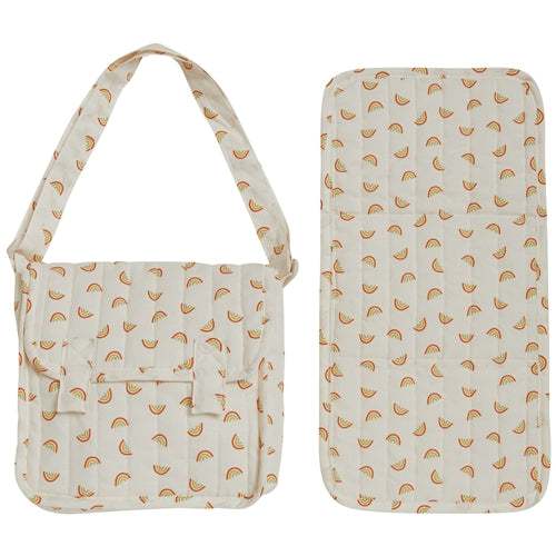 Olli Ella - Carrie Convertible Changing Set - Rainbow Print (E25)