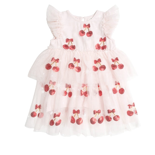 HUX - Sequin Cherry Pie Tulle Dress