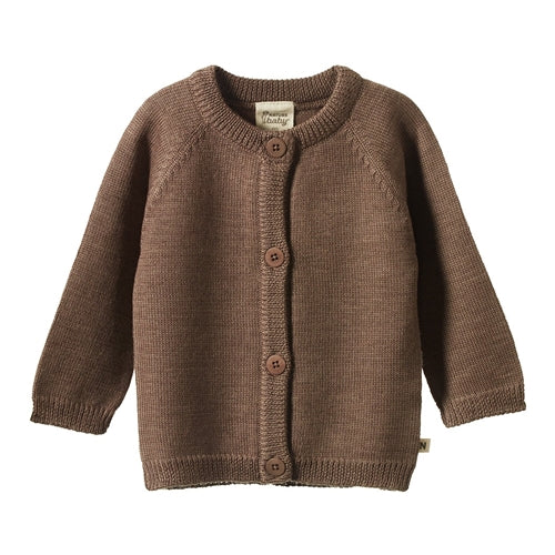 Nature Baby - Merino Knit Cardigan - Cub Marl (NBW25)