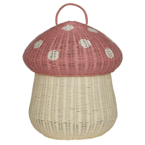 Olli Ella - Mushroom Storage Basket - Musk (BYB)