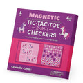 Tiger Tribe - Magnetic Game - Tic Tac Toe & Checkers - Unicorn