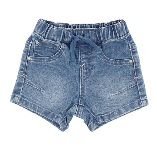 Bebe - Boys Knit Denim Shorts (000-2)