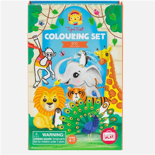 Tiger Tribe - Colouring Set - Zoo