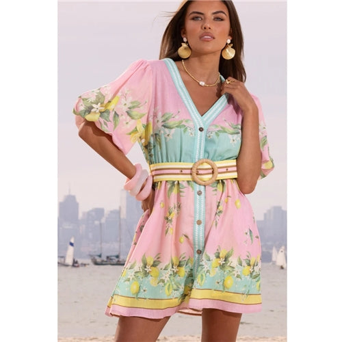 Mia Milani - LPE756 Lemoncello - Short Dress