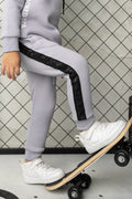 Cracked Soda - Milo Black Strip Trackpant