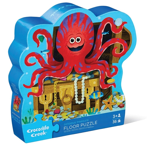 Crocodile Creek - Classic Floor Puzzle 36pc - Octopus Treasure