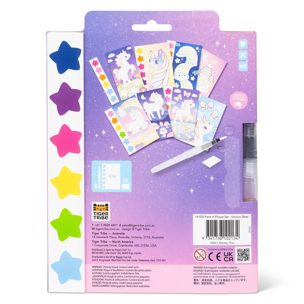 Tiger Tribe Paint a Picture Set - Unicorn Skies in Single