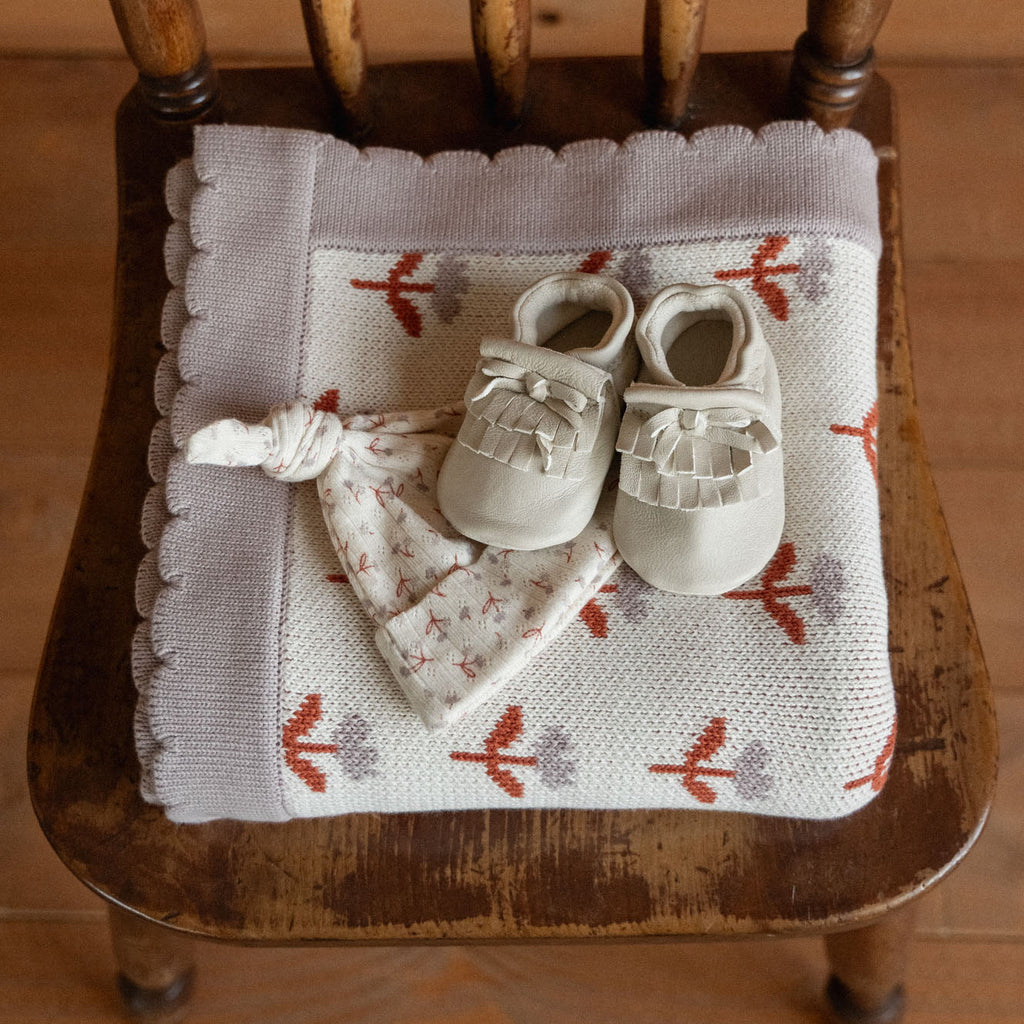 Nature Baby FERN BLANKET in Fleurette Knit