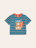 HUXBABY Snorkel Sitting Hux Stripe Drop Shoulder Tee in Single