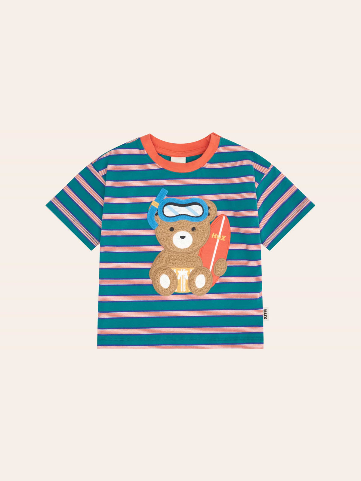 HUXBABY Snorkel Sitting Hux Stripe Drop Shoulder Tee in Single
