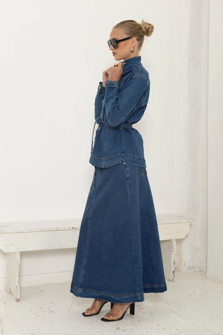 AVE - AIRFORCE DK DENIM SKIRT