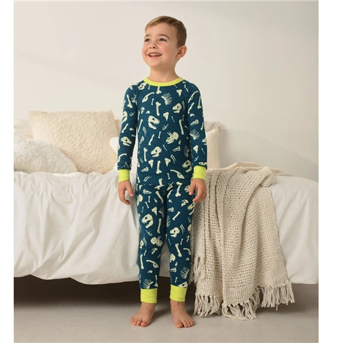 Hatley - Dino Fosils Stretch Cotton Pajama Set