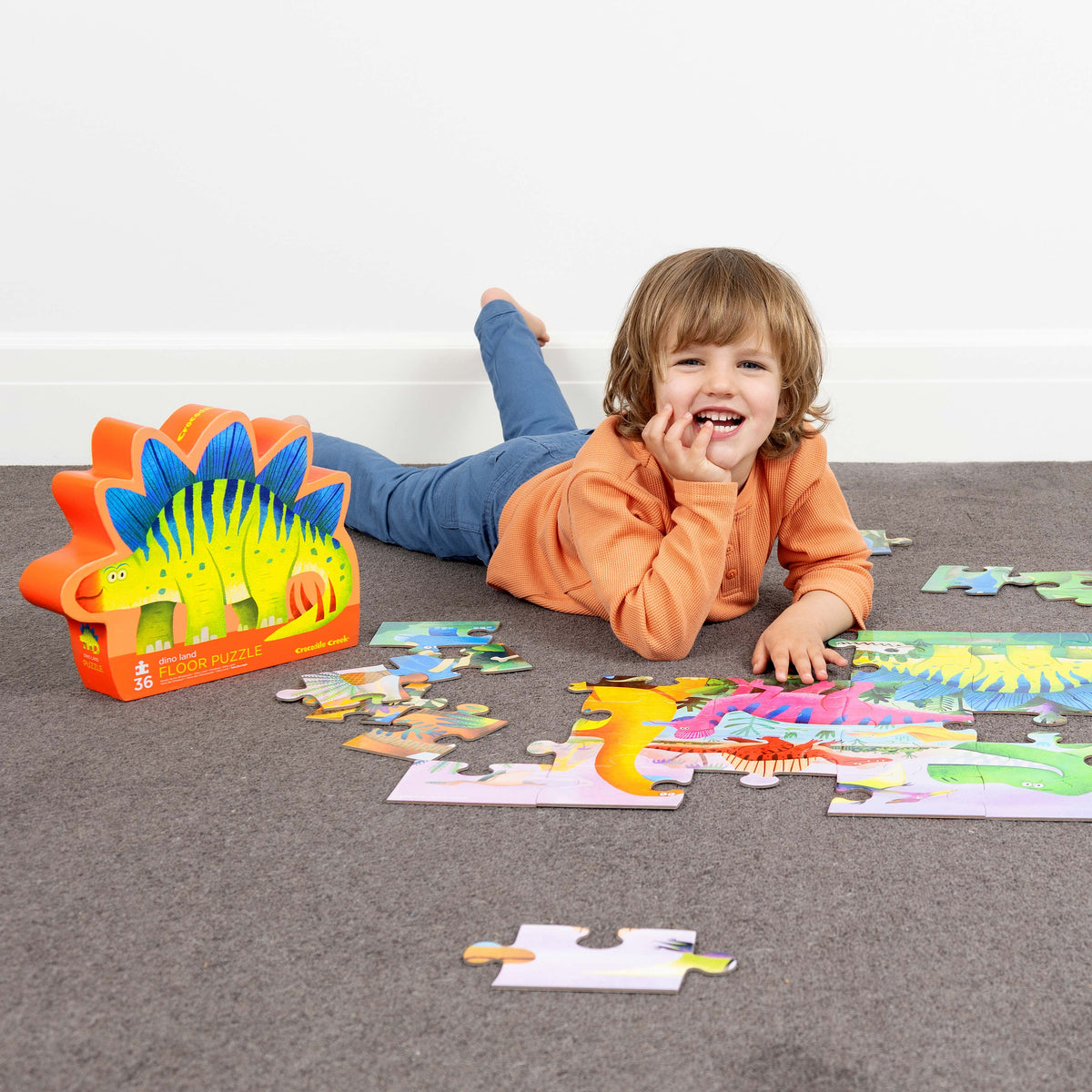 Crocodile Creek Classic Floor Puzzle 36 pc - Dino Land in Single