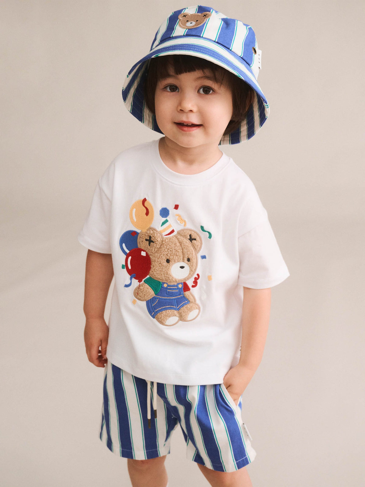 HUXBABY Bday Hux Slouchy Tee in WHITE