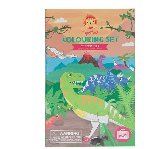 TIGER TRIBE - Colouring Set - Dinosaurs