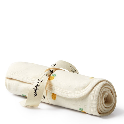 Wilson & Frenchy - Piney Pals Organic Pointelle Bunny Rug (WFS25)