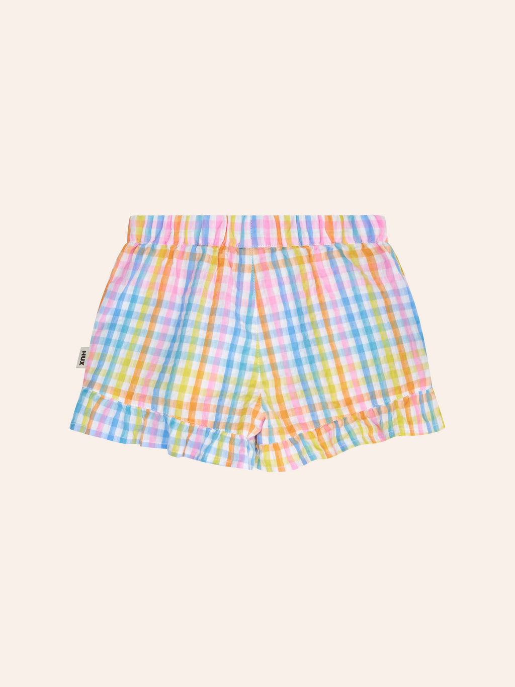 HUXBABY Rainbow Check Lace Frill Skort in Single