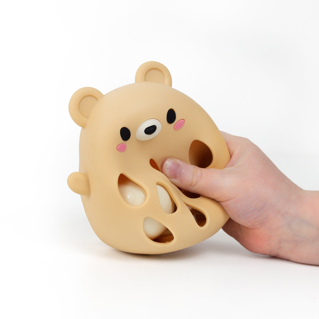 Tiger Tribe Silicone Rattle - Bear in Single