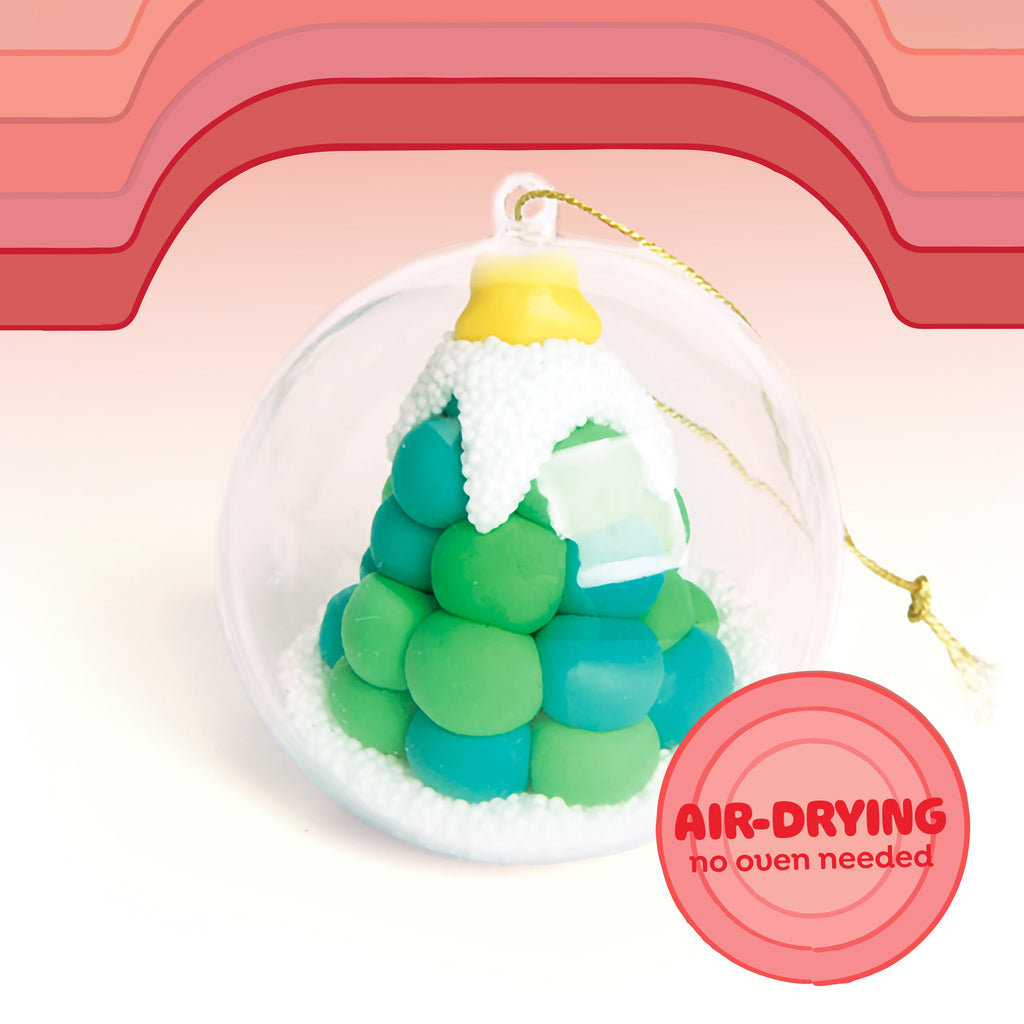 Tiger Tribe Clay Craft - Ornament Kit - Snowman & Tree in Single