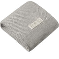 Nature Baby - Merino Knit Blanket - Light Grey Marl (NBW24)