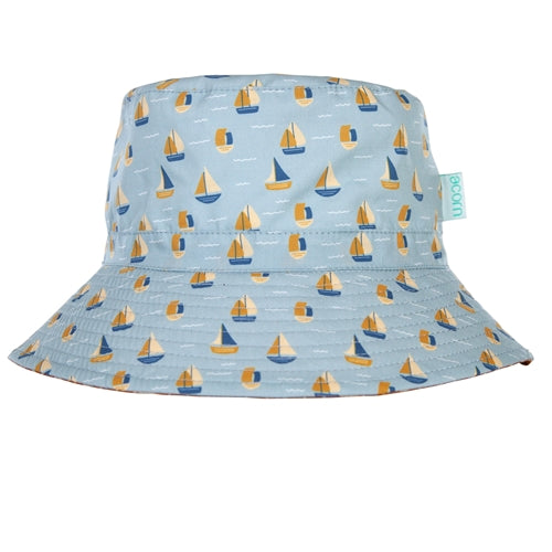 Acorn -Sail the Bay Wide Brim Bucket Hat