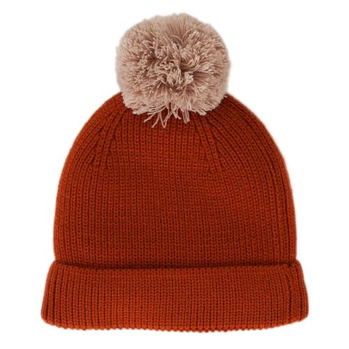 Acorn - Oslo Merino Ribbed Beanie Chestnut