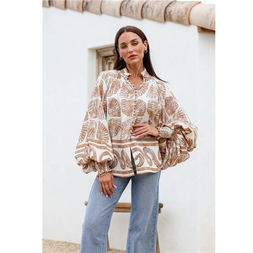 Jatea the Label - Seychelles Beige Dreams Blouse