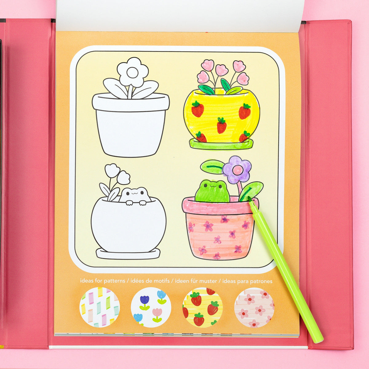 Tiger Tribe Great Big Colouring Set - Magical Mini Worlds in Single