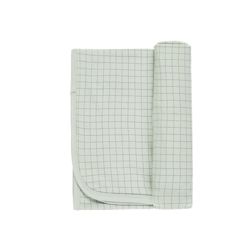 Quincy Mae - Bamboo Swaddle - Sage Grid (QMS25)