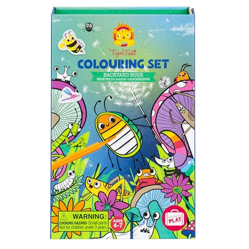 Tiger Tribe - Colouring Set - Backyard Bugs