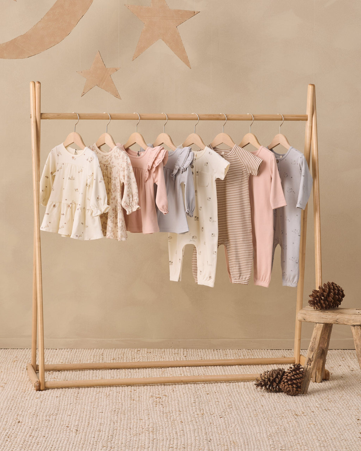Quincy Mae Short Sleeve Jumpsuit Sheep in IVORY