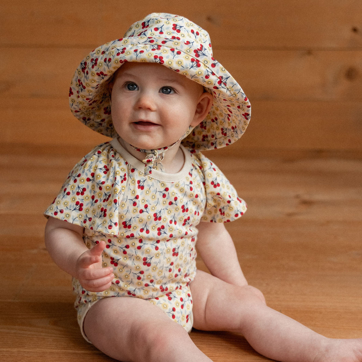 Nature Baby FAYE BODYSUIT in Kitchen Garden Print