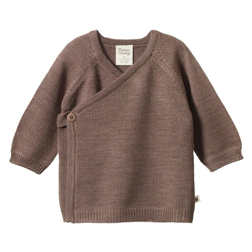 Nature Baby - Merino Knit Kimono Jacket - Cub Marl (NBW25)
