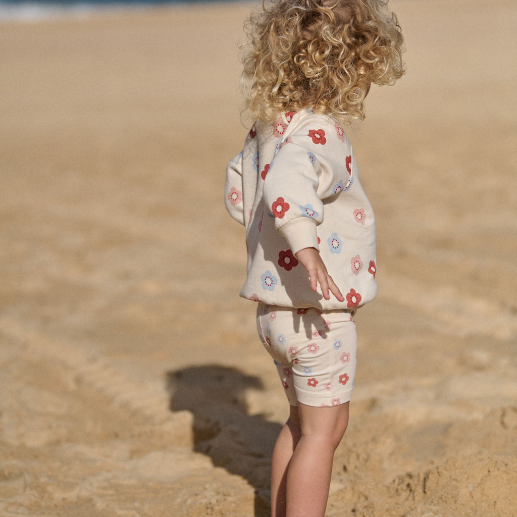 Nature Baby Emerson Sweater in Flora Stamp Print