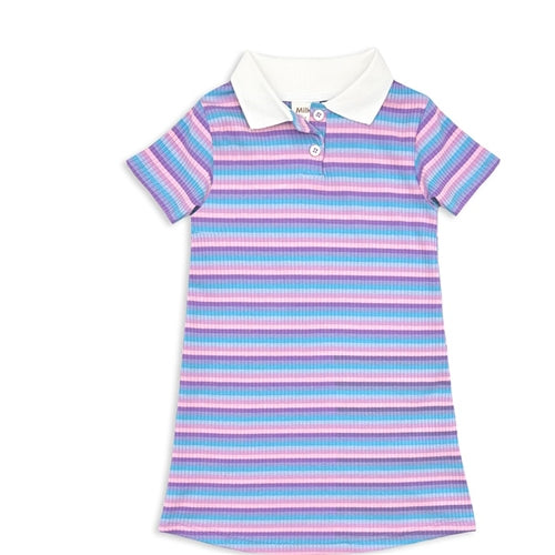 Milky - Lilac Stripe Rib Dress (MS25)