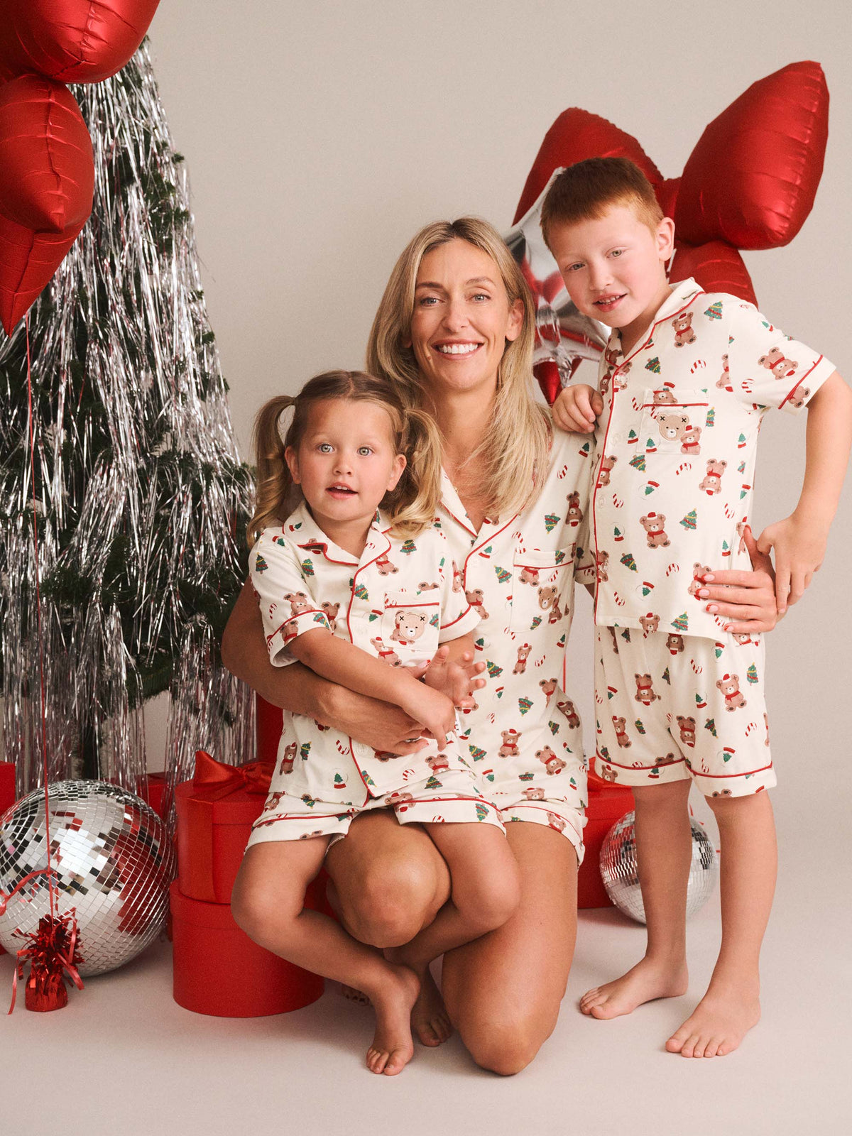 HUXBABY FESTIVE HUX PJ SET in EGGNOG