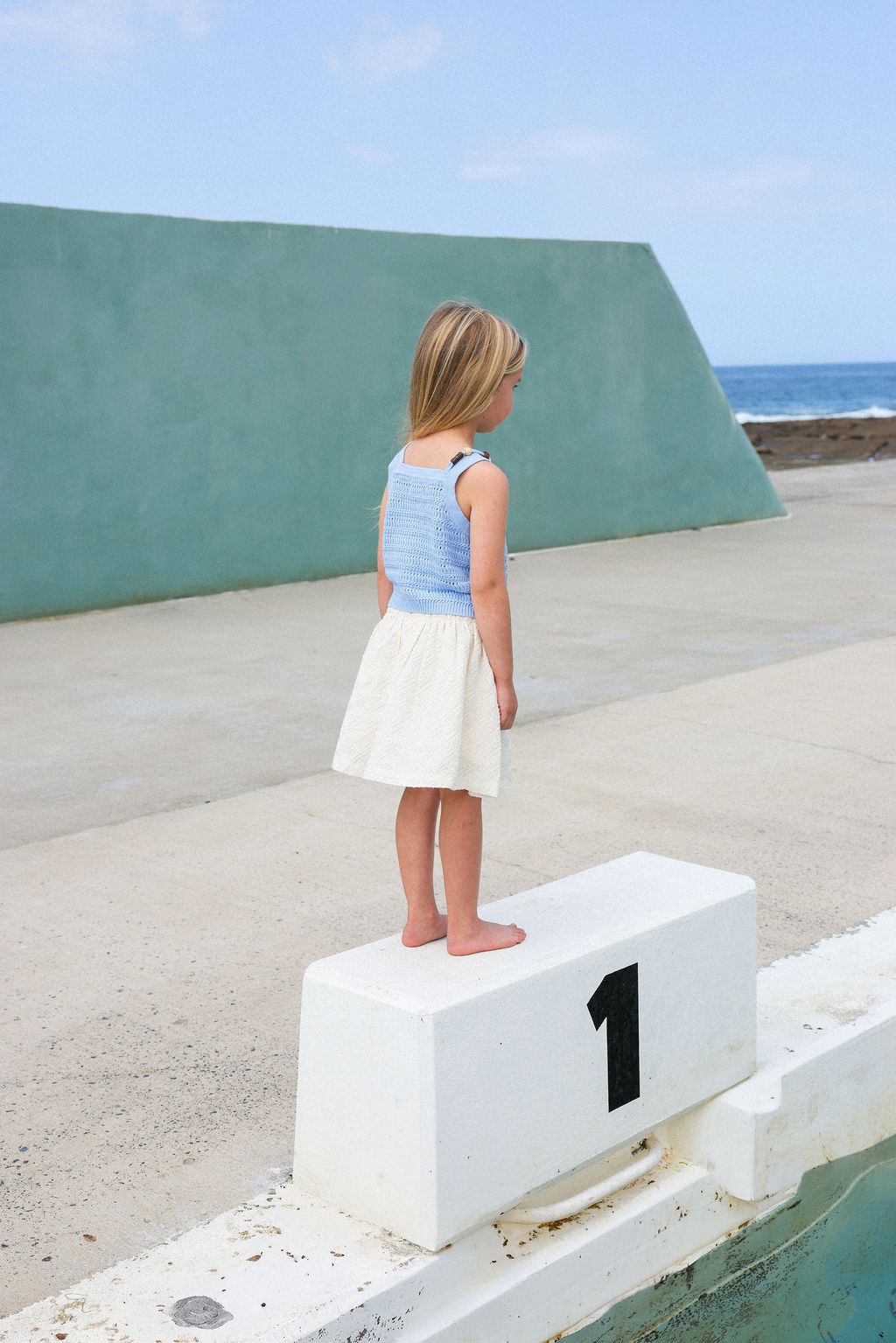 Grown Embroidered Ziggy Skirt - Cream in Single