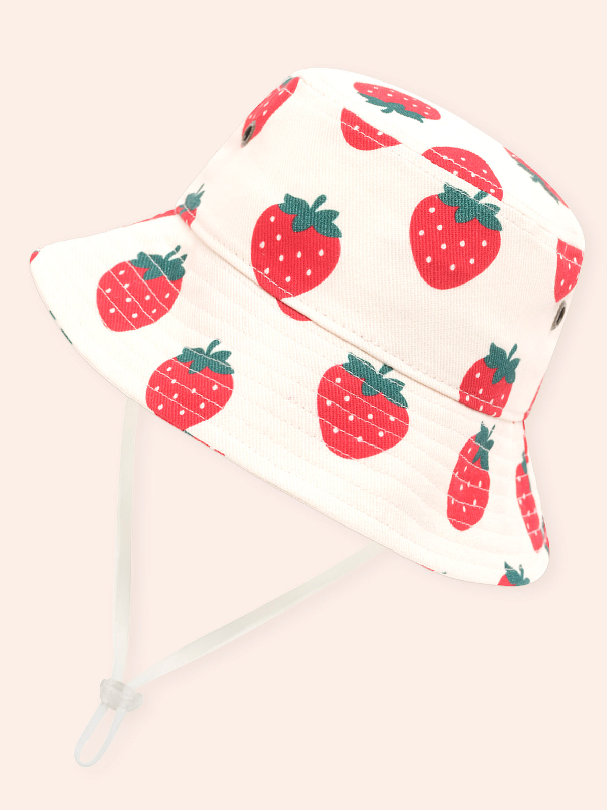 HUXBABY STRAWBERRY BUCKET HAT in MULTI STRAWBERRY