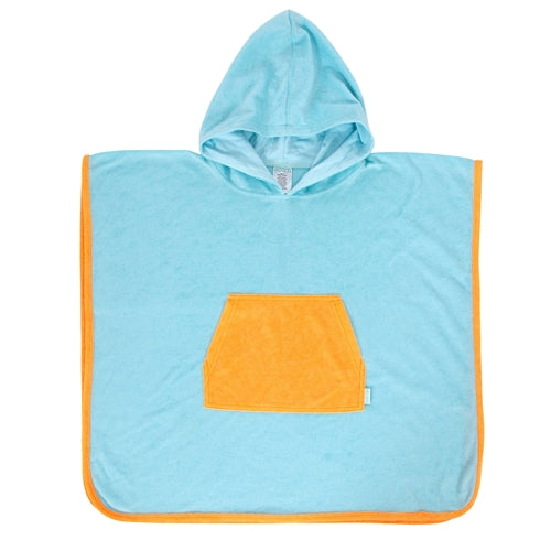 ACORN - Light Blue Terry Towelling Hooded Towel
