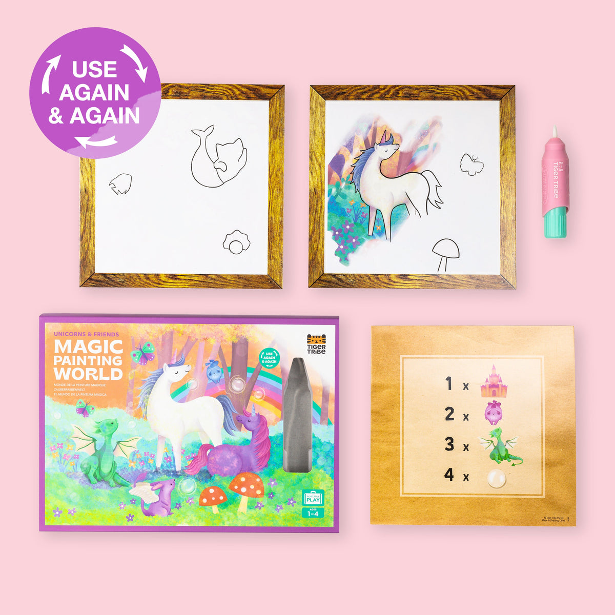 Tiger Tribe Magic Painting World - Unicorn And Friends in Single