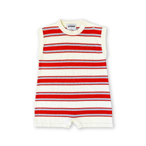 Grown - Island Stripe Playsuit (HOL25)