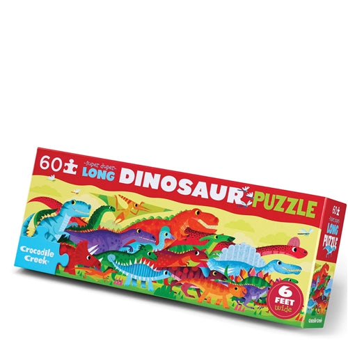 Crocodile Creek - Super Duper Long Puzzle 60pc - Dino World