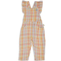 Kapow - Rainbow Plaid Ruffle Dungarees (KS25)