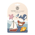 Speedy Monkey Ocean Magnets in Single