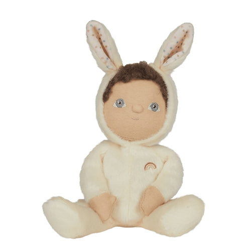 Olli Ella - Dinky Dinkum Fluffle Family - Basil Bunny - Cream (E25)