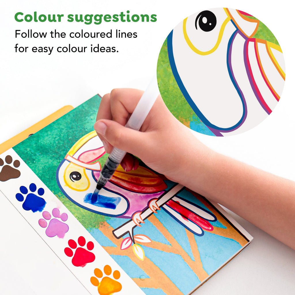 Tiger Tribe Paint a Picture Set - Wild Animals in Single