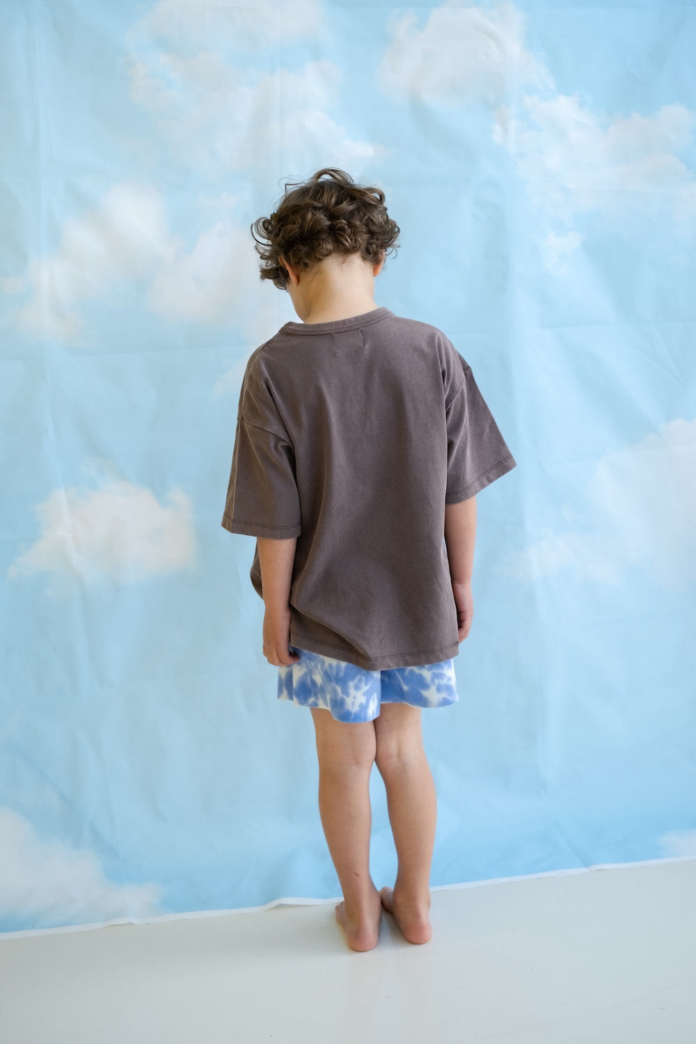 Grown Organic Tie Dye Milano Shorts - Pacific in Single