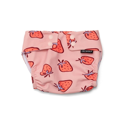 Crywolf - Reusable Swim Nappy - Strawberry Splash (Lucky Days)